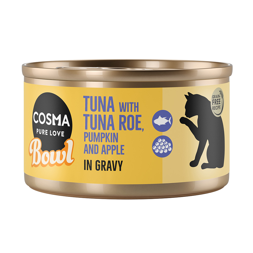 Sparpaket Cosma Bowl 24 x 80 g - Thunfisch mit Thunfischrogen Sparpaket Cosma Bowl 24 x 80 g - Thunfisch mit Thunfischrogen von Cosma