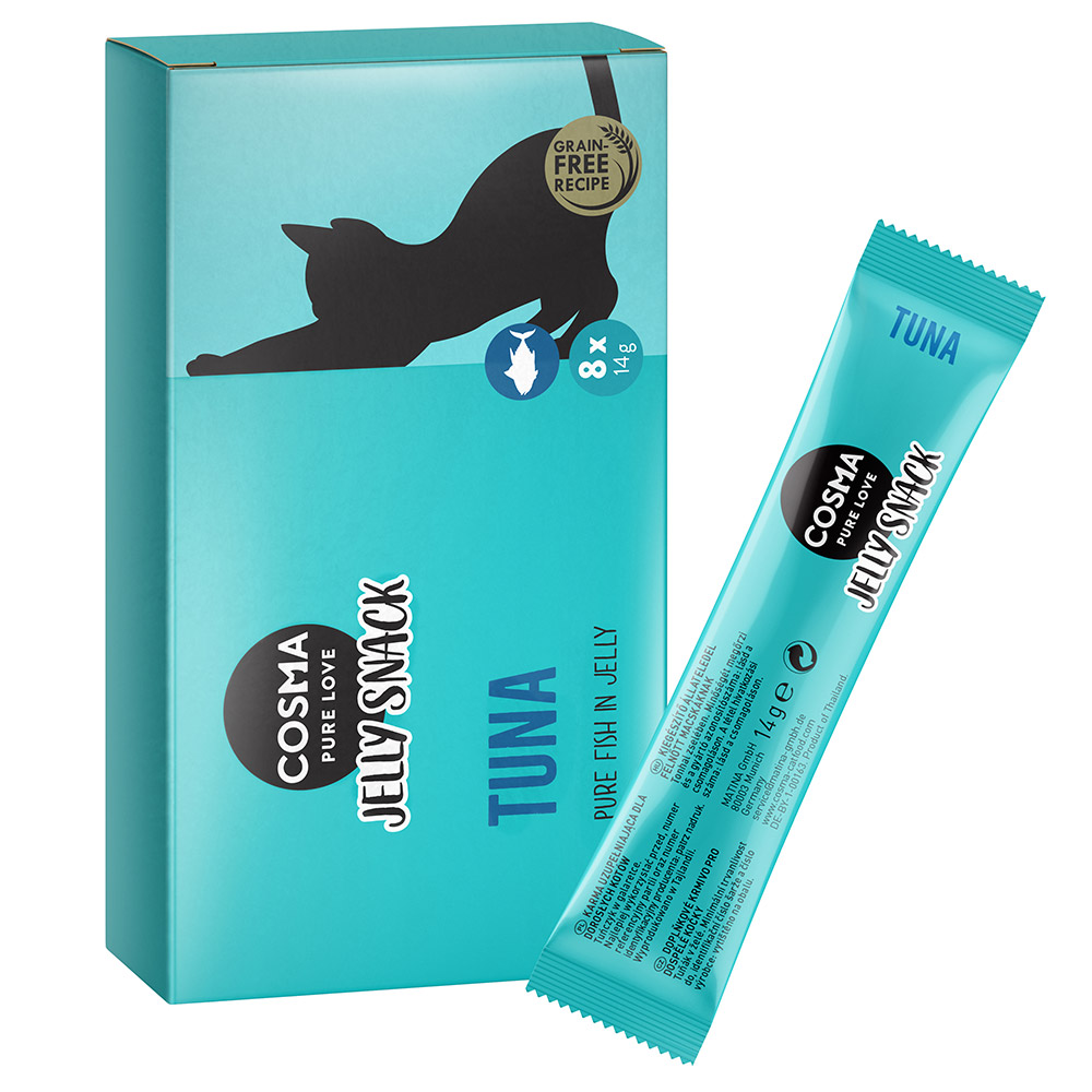 Sparpaket Cosma Jelly Snack 24 x 14 g - Thunfisch Sparpaket Cosma Jelly Snack 24 x 14 g - Thunfisch von Cosma