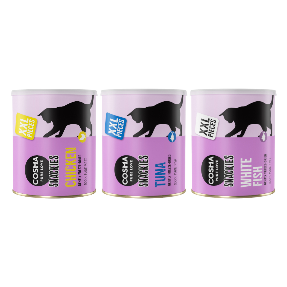 Sparpaket Cosma Snackies XXL Maxi Tube 3 x Mixpaket 1 3 Sorten (490 g) von Cosma