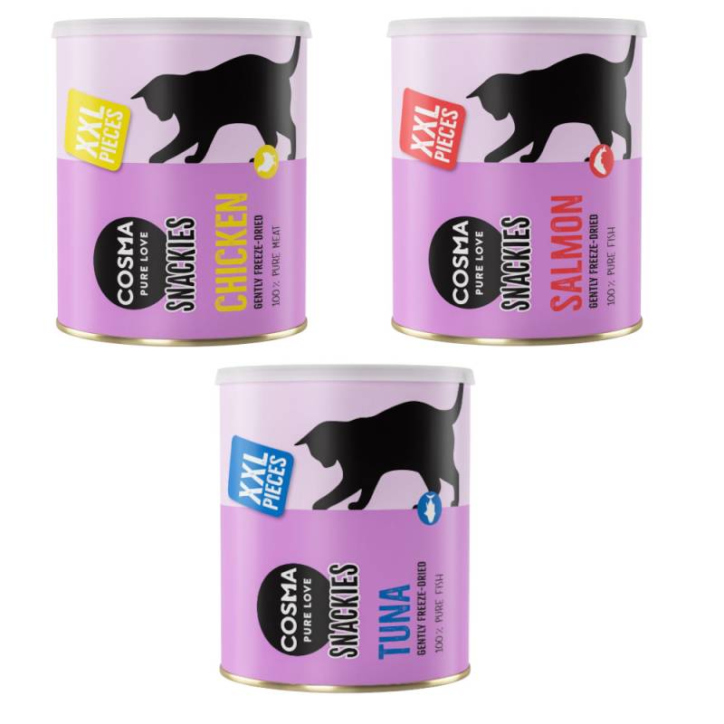 Sparpaket Cosma Snackies XXL Maxi Tube - 3 x Mixpaket 2 3 Sorten (530 g) von Cosma