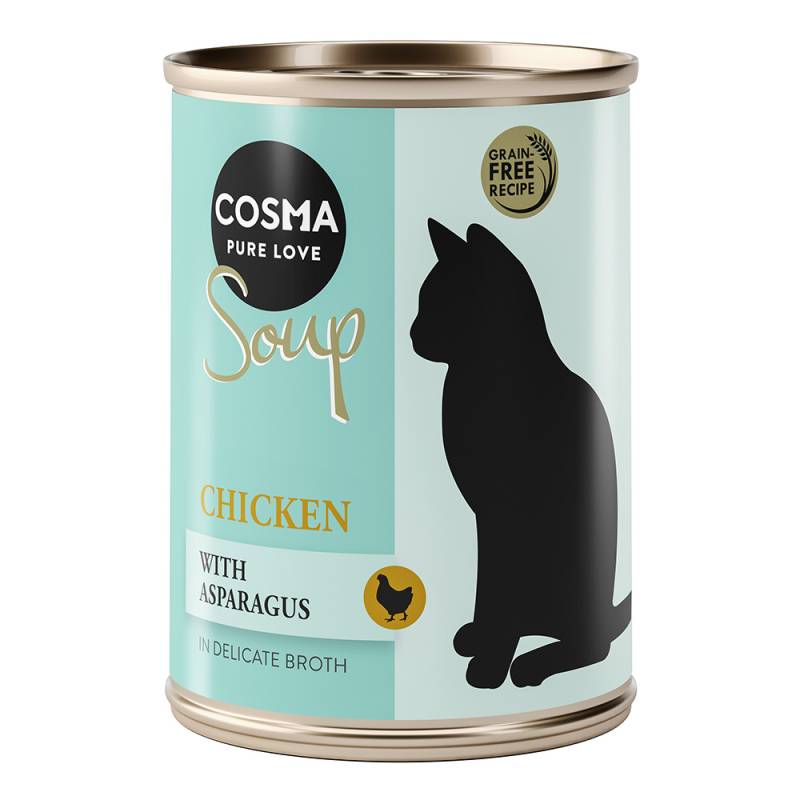 Sparpaket Cosma Soup 12 x 100 g - Hühnchenbrust mit Spargel von Cosma