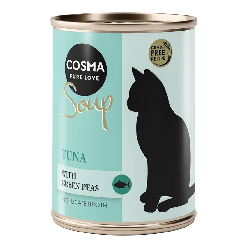 Sparpaket Cosma Soup 12 x 100 g - Thunfisch mit grünen Erbsen von Cosma