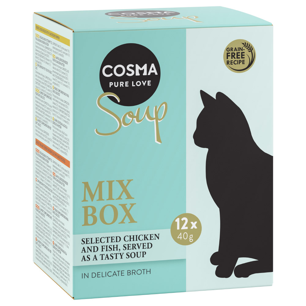 Sparpaket Cosma Soup 48 x 40 g  Mixpaket 1 (4 Sorten) von Cosma