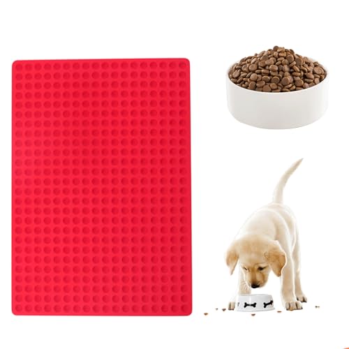 Cosmeria Silikon Backform Hundekekse Rot 1 Stück - 468 Halbkugelförmige Fächer für Hundeleckerli Mini Karamele Gummibärchen Ganache Cosmeria Silikon Backform Hundekekse Rot 1 Stück - 468 Halbkugelförmige Fächer für Hundeleckerli Mini Karamele Gummibärchen Ganache von Cosmeria