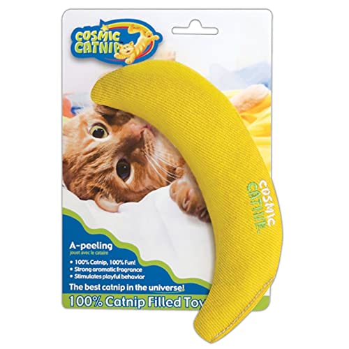 (2 Pack) OurPets 100-Percent North-American Catnip Filled Banana Cat Toy von Cosmic Catnip