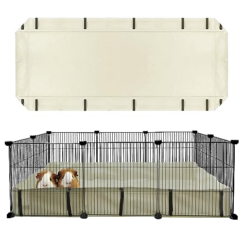27''*56'' Guinea Pig Cage Bottom Tarp für C&C Cage Panel, wasserdicht Guinea Pig Cage Liner Basis waschbar Small Animal Cage Bedding für Hamster Chinchilla Igel Frettchen Kaninchen Lebensraum (ohne 27''*56'' Guinea Pig Cage Bottom Tarp für C&C Cage Panel, wasserdicht Guinea Pig Cage Liner Basis waschbar Small Animal Cage Bedding für Hamster Chinchilla Igel Frettchen Kaninchen Lebensraum (ohne von CosyCradle