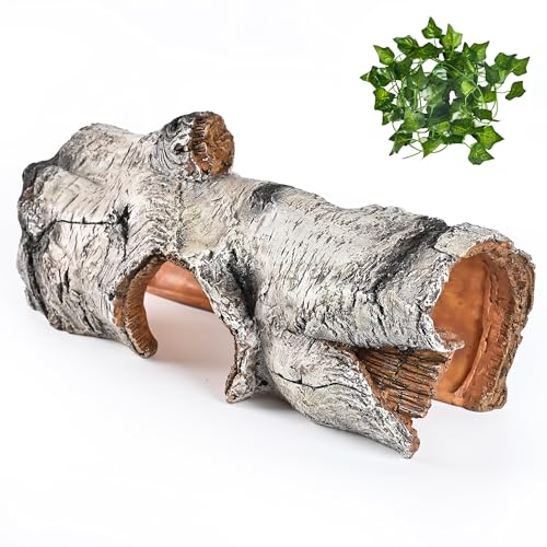 Cosyall Reptilienversteckhöhlen Simulation Baum Versteck Versteck Schlafhöhle ist dekoriert für Arboreal Reptil, Schlange, Leopard Gecko, Eidechse, Salamander, Einsiedlerkrebse Aquarium Cosyall Reptilienversteckhöhlen Simulation Baum Versteck Versteck Schlafhöhle ist dekoriert für Arboreal Reptil, Schlange, Leopard Gecko, Eidechse, Salamander, Einsiedlerkrebse Aquarium von Cosyall