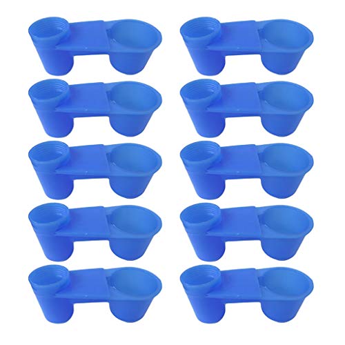 10 Stück Automatische Vogeltränke Tassen Taube Wasserflasche Feeder für Käfig Blau 10 Stück Automatische Vogeltränke Tassen Taube Wasserflasche Feeder für Käfig Blau von Courtieyeardceastea
