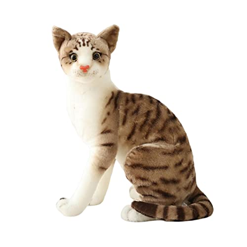 Courtieyeardceastea Niedliches Stofftier, bequemes Heimschmuck, Katzen-Plüschtier für Erwachsene, 35 cm, Grau Courtieyeardceastea Niedliches Stofftier, bequemes Heimschmuck, Katzen-Plüschtier für Erwachsene, 35 cm, Grau von Courtieyeardceastea
