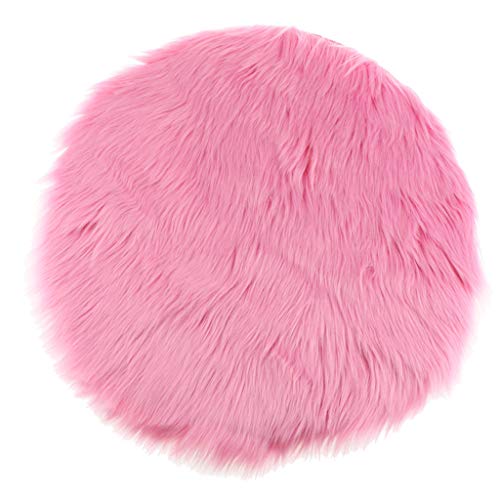 Courtieyeardceastea Sitzkissen aus Kunstfell, künstliches Schaffell, 40 cm, Hot Pink Courtieyeardceastea Sitzkissen aus Kunstfell, künstliches Schaffell, 40 cm, Hot Pink von Courtieyeardceastea