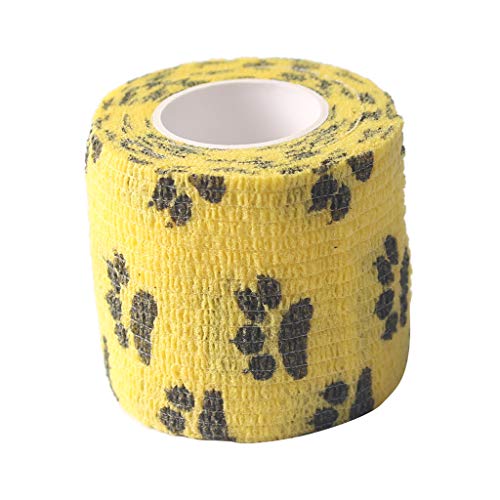 Haftbandage für Katzen und Hunde, Gaze Tape, Krallendrucke, Gelb Haftbandage für Katzen und Hunde, Gaze Tape, Krallendrucke, Gelb von Courtieyeardceastea