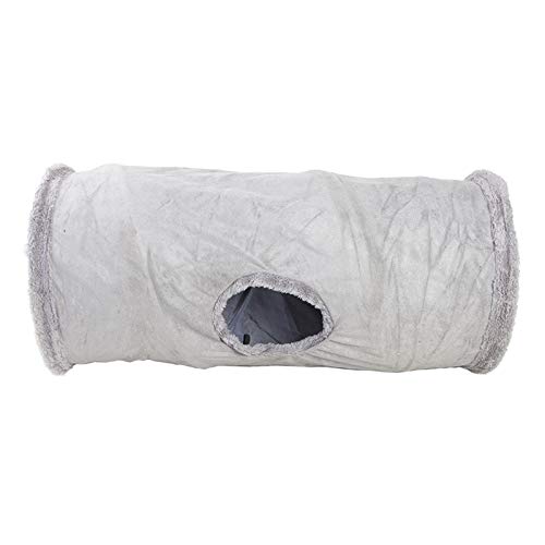 Pop-Up-Tunnel für Katzen, zusammenklappbar, 2 Anschlüsse, Aktivitätsspielzeug, Größe S, Grau Pop-Up-Tunnel für Katzen, zusammenklappbar, 2 Anschlüsse, Aktivitätsspielzeug, Größe S, Grau von Courtieyeardceastea