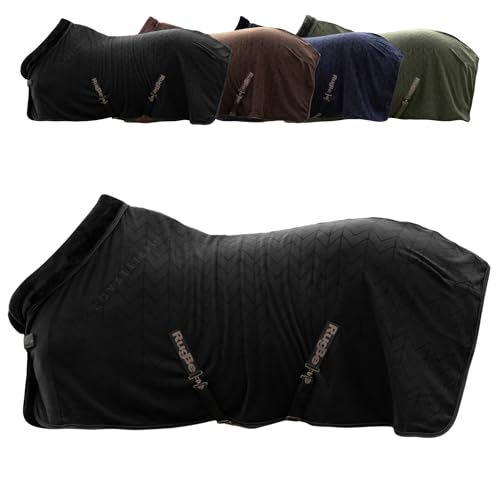 Covalliero - Fleecedecke | Pferde Abschwitzdecke | Transportdecke mit Brustschnalle, Schweifriemen & Kreuzgurten | super weich & atmungsaktiv | Pferdedecke in Black | Größe 165cm Covalliero - Fleecedecke | Pferde Abschwitzdecke | Transportdecke mit Brustschnalle, Schweifriemen & Kreuzgurten | super weich & atmungsaktiv | Pferdedecke in Black | Größe 165cm von Covalliero