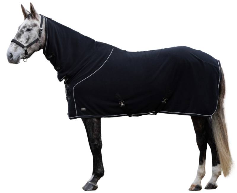 Covalliero Fleecedecke mit Halsteil CovallieroTherm Schwarz, Gr. 115 cm von Covalliero