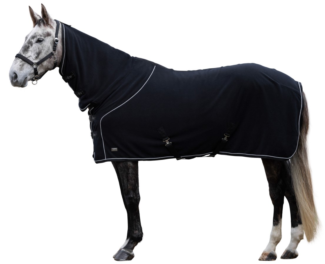 Covalliero Fleecedecke mit Halsteil CovallieroTherm Schwarz, Gr. 145 cm von Covalliero