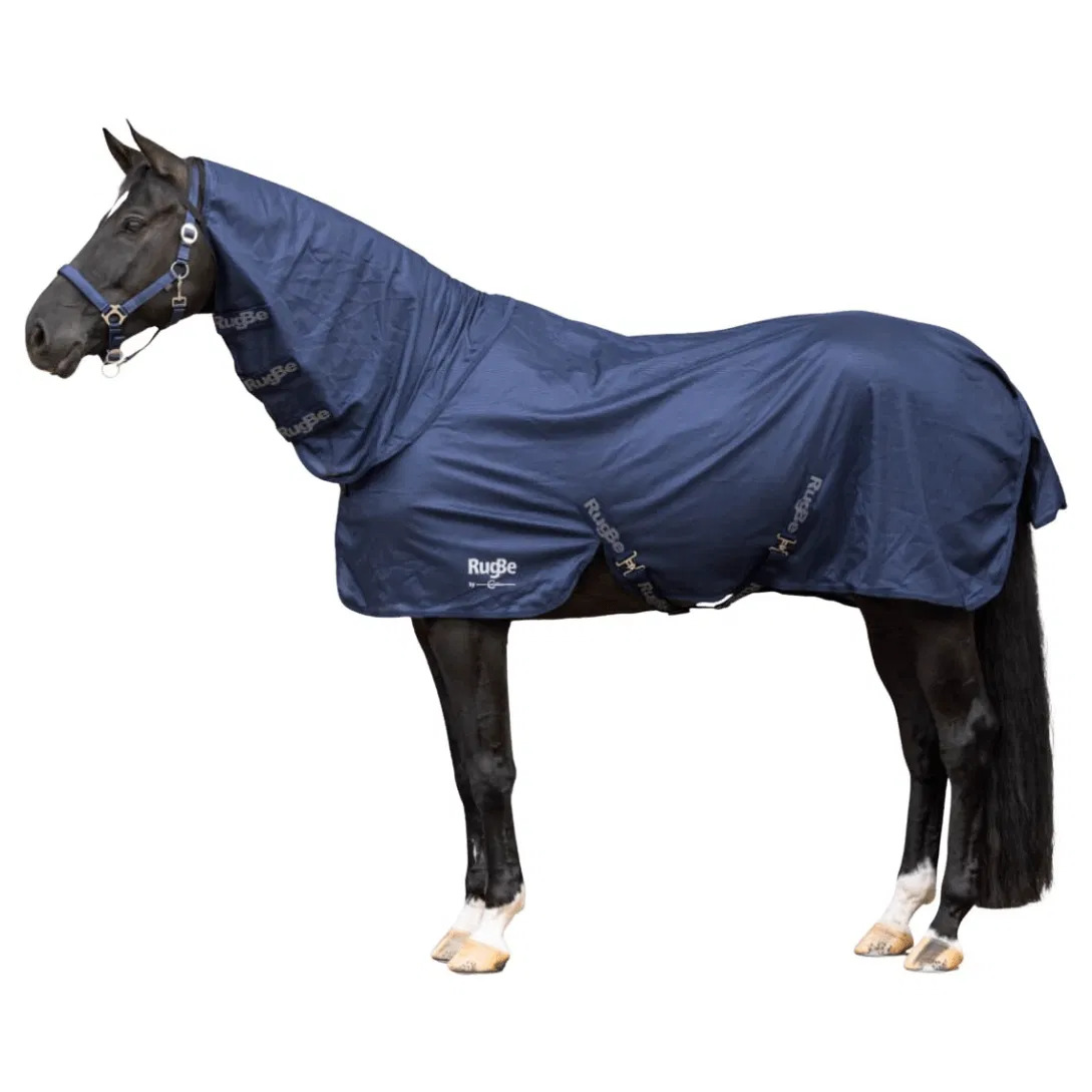 Covalliero Fliegendecke RugBe SuperFly inkl. Halsteil 115cm, Navy Covalliero Fliegendecke RugBe SuperFly inkl. Halsteil 115cm, Navy von Covalliero