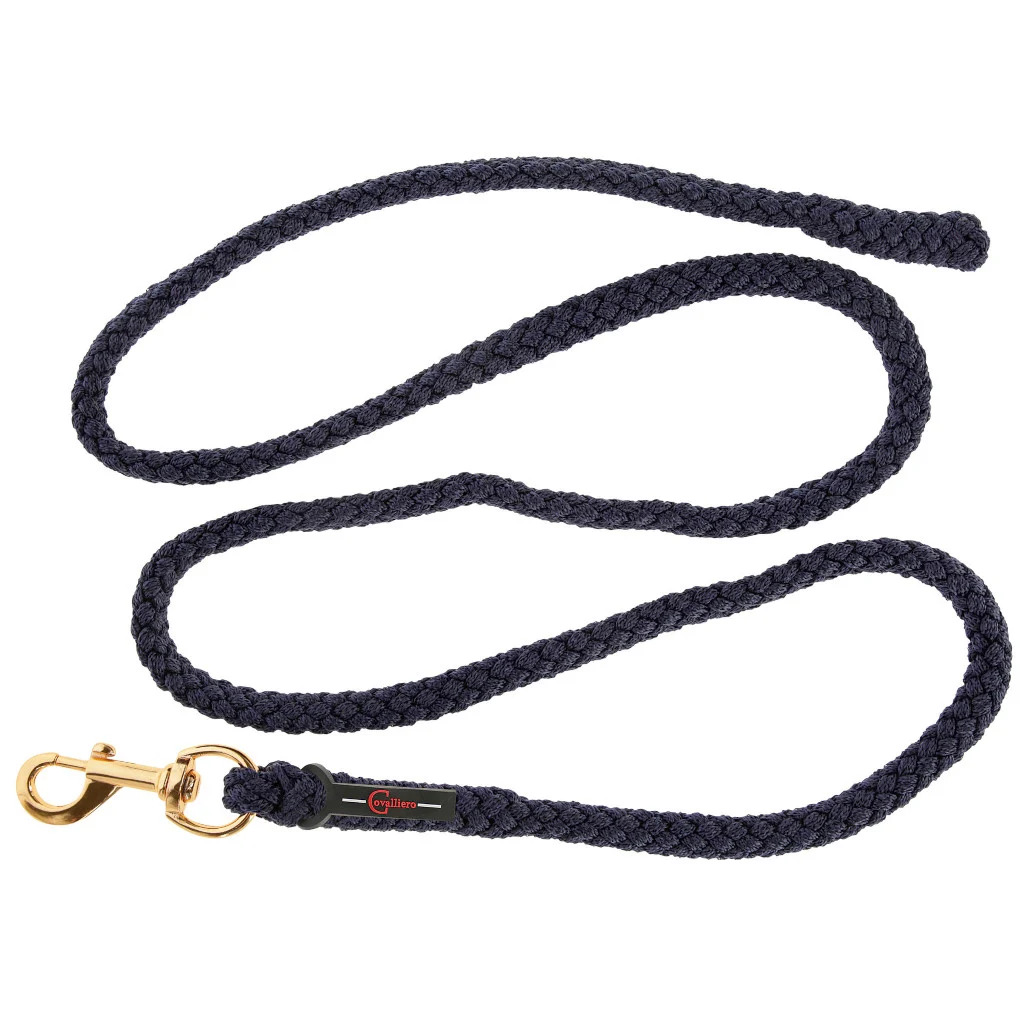 Covalliero Führstrick TopLine, navy mit Karabinerhaken von Covalliero