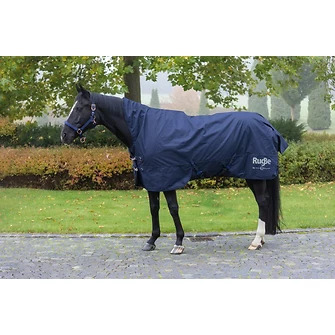 Covalliero Outdoordecke RugBe HighNeck  Dark Navy, Gr. 155 cm von Covalliero