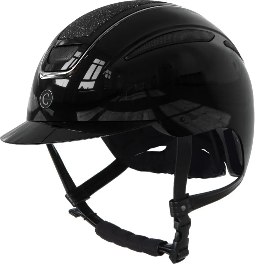 Covalliero Reithelm Elite Lackschwarz M 56-58cm von Covalliero