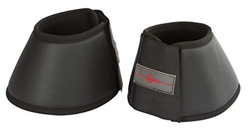 Kerbl Hufglocken Protecto (Farbe schwarz, Größe XFull, Innenfutter aus Kautschuk, stabiler Klettverschluss, Pferdezubehör) 3211613 von Covalliero