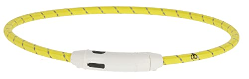 Maxi Safe LED-Halsband, Nylon, Länge 65 cm, gelb von Kerbl Pet