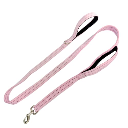Doppelter gepolsterter Griff, Standard-Leine für große Hunde mit reflektierenden Nähten, um 360° drehbar, robuste Metallschnalle, D-Ring, strapazierfähiges Nylon, 1,8 m lang, für große Hunde über 31,8 Doppelter gepolsterter Griff, Standard-Leine für große Hunde mit reflektierenden Nähten, um 360° drehbar, robuste Metallschnalle, D-Ring, strapazierfähiges Nylon, 1,8 m lang, für große Hunde über 31,8 von Cover Geny