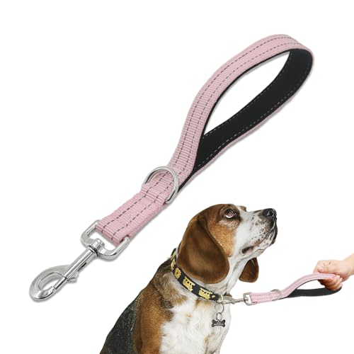 Kurze Traffic-Hundeleine, strapazierfähig, gepolsterter Griff, Standard-Leinen, Nylon, Anti-Ziehen, verhedderungsfrei, kaufest und reflektierend, kurze Leine für kleine, mittelgroße und große Hunde, Kurze Traffic-Hundeleine, strapazierfähig, gepolsterter Griff, Standard-Leinen, Nylon, Anti-Ziehen, verhedderungsfrei, kaufest und reflektierend, kurze Leine für kleine, mittelgroße und große Hunde, von Cover Geny