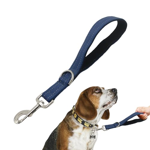 Kurze Traffic-Hundeleine, strapazierfähig, gepolsterter Griff, Standard-Leinen, Nylon, Anti-Ziehen, verhedderungsfrei, kaufest und reflektierend, kurze Leine für kleine, mittelgroße und große Hunde, Kurze Traffic-Hundeleine, strapazierfähig, gepolsterter Griff, Standard-Leinen, Nylon, Anti-Ziehen, verhedderungsfrei, kaufest und reflektierend, kurze Leine für kleine, mittelgroße und große Hunde, von Cover Geny