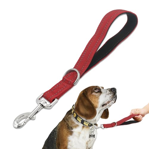 Kurze Traffic-Hundeleine, strapazierfähig, gepolsterter Griff, Standard-Leinen, Nylon, Anti-Ziehen, verhedderungsfrei, kaufest und reflektierend, kurze Leine für kleine, mittelgroße und große Hunde, Kurze Traffic-Hundeleine, strapazierfähig, gepolsterter Griff, Standard-Leinen, Nylon, Anti-Ziehen, verhedderungsfrei, kaufest und reflektierend, kurze Leine für kleine, mittelgroße und große Hunde, von Cover Geny