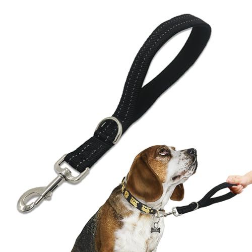Kurze Traffic-Hundeleine, strapazierfähig, gepolsterter Griff, Standard-Leinen, Nylon, Anti-Ziehen, verhedderungsfrei, kaufest und reflektierend, kurze Leine für kleine, mittelgroße und große Hunde, Kurze Traffic-Hundeleine, strapazierfähig, gepolsterter Griff, Standard-Leinen, Nylon, Anti-Ziehen, verhedderungsfrei, kaufest und reflektierend, kurze Leine für kleine, mittelgroße und große Hunde, von Cover Geny