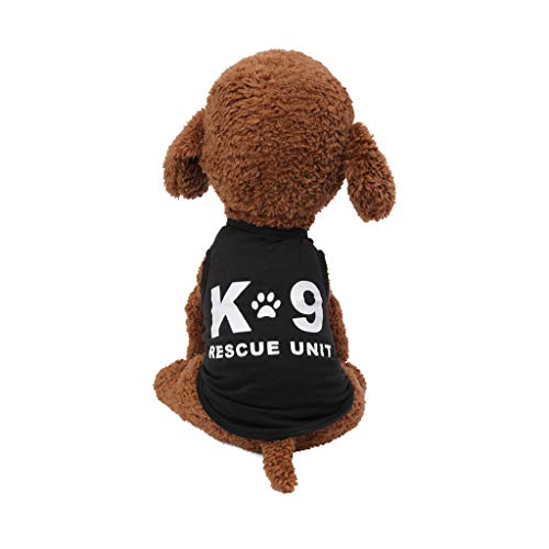 Coversolat Hundekleidung Kleine Hunde Hundeshirt Sommer T-Shirt mit Pfotenabdruck Ärmelloses Weste Shirt Chihuahua Kleidung von Coversolat