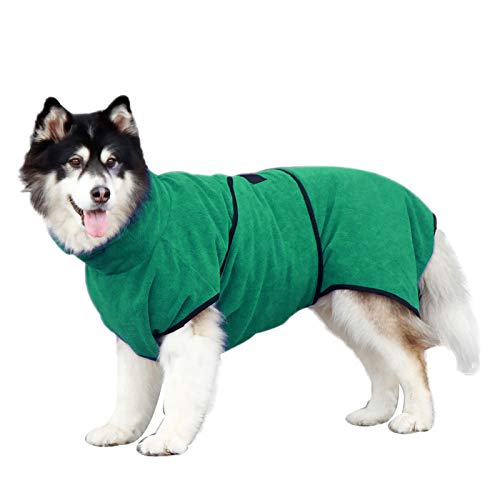 Coversolate Hundekleidung f黵 Gro遝 Hunde Bademantel Hundepullover Einfarbig Sweater von Coversolat