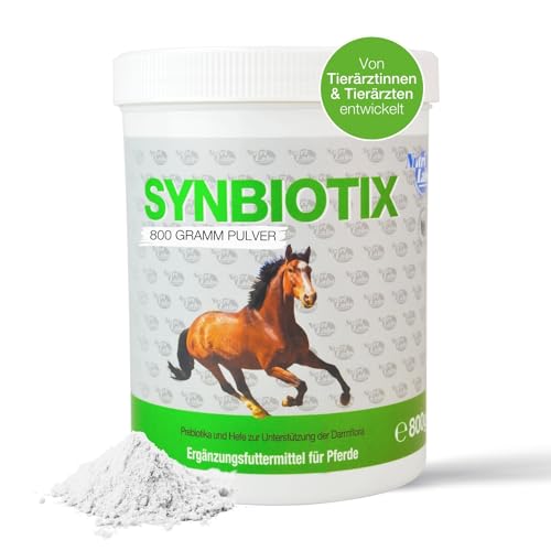 NutriLabs Synbiotix Pulver für eine gesunde Verdauung und Darmflora von Pferden, mit Prebiotika und Hefe, 800 g von NutriLabs