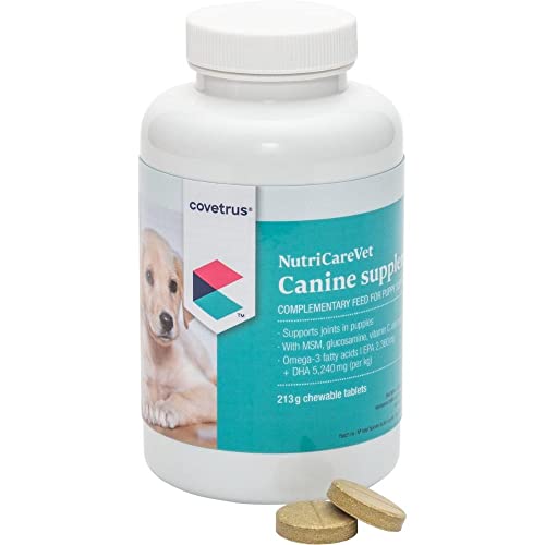 Covetrus NutriCareVet Welpenunterstützung für die physiologische Funktion der Gelenke von Hundewelpen - 85 Kautabletten von Covetrus