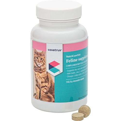 NutriCareVet Skin & Coat Support zur Unterstützung des Haut- und Fellstoffwechsels bei Katzen - 190 Kautabletten von Covetrus