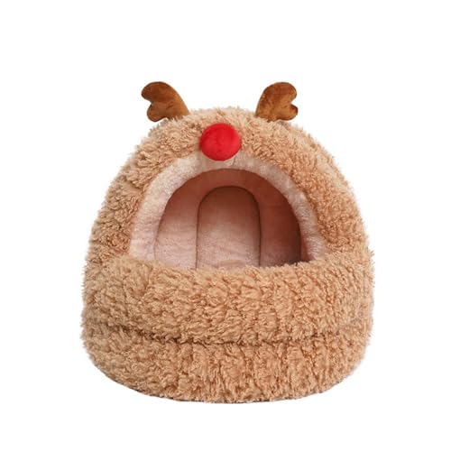Coxlrrso Weihnachts-Haustierbett, süßes weiches Haustierbett, Weihnachtsbetten für Hauskatzen, Weihnachts-Hundebett, weihnachtliches Haustier-dekoriertes Nest Coxlrrso Weihnachts-Haustierbett, süßes weiches Haustierbett, Weihnachtsbetten für Hauskatzen, Weihnachts-Hundebett, weihnachtliches Haustier-dekoriertes Nest von Coxlrrso