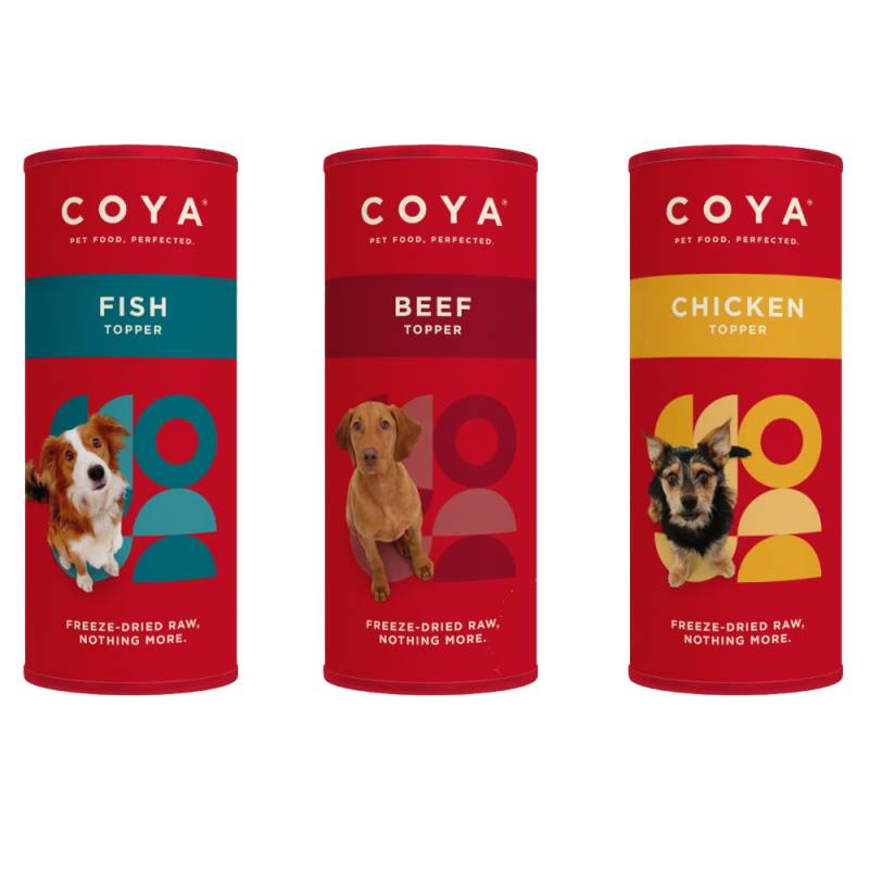 Coya Adult Dog Topper - Mixpaket 3 Sorten (3 x 50 g) von Coya
