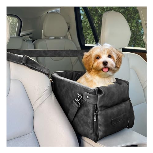 Cozy Cruiser Autositz für Armlehne, für kleine Haustiere, hochwertiges Kunstleder, mit Sicherheitsgurten und Gurten für Reisen, Anthrazit Cozy Cruiser Autositz für Armlehne, für kleine Haustiere, hochwertiges Kunstleder, mit Sicherheitsgurten und Gurten für Reisen, Anthrazit von Cozy Cruiser