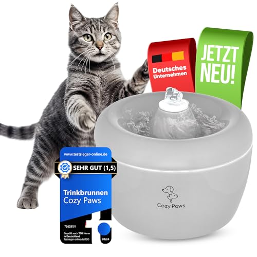 Cozy Paws Katzenbrunnen aus Keramik Trinkbrunnen für Katzen und kleine Hunde mit leiser Pumpe und Aktivkohlefilter Wasserspender für erhöhte Wasseraufnahme Cozy Paws Katzenbrunnen aus Keramik Trinkbrunnen für Katzen und kleine Hunde mit leiser Pumpe und Aktivkohlefilter Wasserspender für erhöhte Wasseraufnahme von Cozy Paws