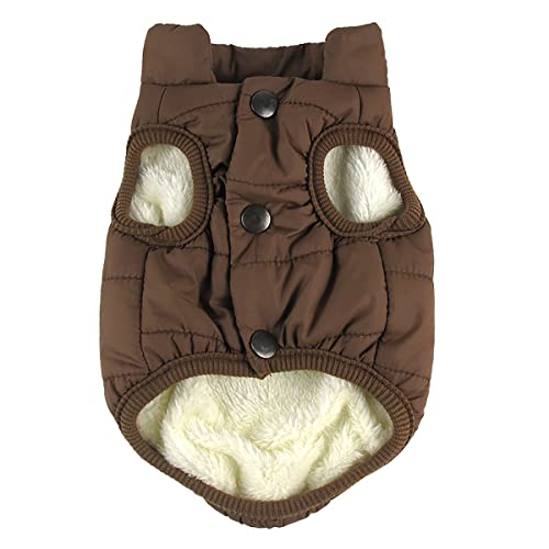 Cozylkx Mit Fleece Gefütterter Mantel Für Hunde Hündchen, Winter Warme Steppjacke Welpen Snap on Weste Winddicht Für Kaltes Wetter Cozylkx Mit Fleece Gefütterter Mantel Für Hunde Hündchen, Winter Warme Steppjacke Welpen Snap on Weste Winddicht Für Kaltes Wetter von Cozylkx