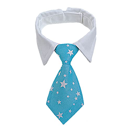 Cozylkx Pet Dog Cat Formal Necktie Animal Bow tie, Adjustable Dog Necktie Pet Costume Necktie Decoration, Light Blue L von Cozylkx