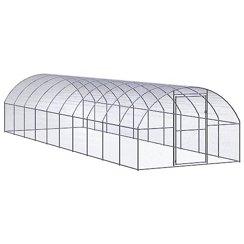 Cozynest Outdoor-Hühnerstall 3x10x2 m Verzinkter Stahl von Cozynest
