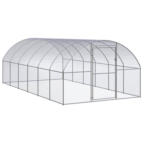 Cozynest Outdoor-Hühnerstall 3x6x2 m Verzinkter Stahl von Cozynest