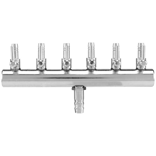 Cpolebev Aquarium Luft FließEn Verteiler Fisch Aquarium Luft Regel Ventil Sauerstoff Verteiler Fisch Aquarium Luft Pumpe ZubehöR 6 Wege von Cpolebev