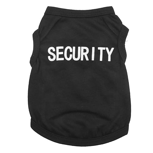 Cpolebev Haustier Winterkleidung HüNdchen Katze Weste T Shirt Mantel Kleid Pullover Bekleidung Security, Schwarz L von Cpolebev