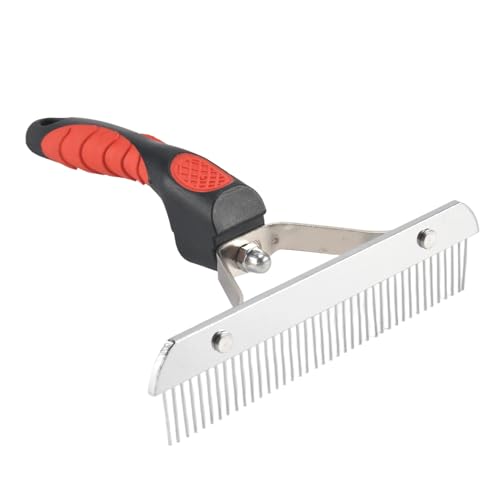 Cpolebev Pet Comb Extra-Large Rake Comb Grooming Brush Enthaarungswerkzeug Beauty Comb für GroßE Hunde Golden Retriever Husky von Cpolebev