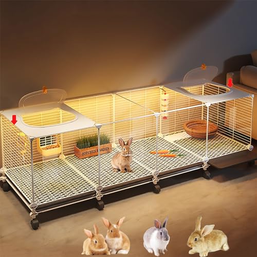 DIY Viewing Kaninchenkäfig Hasenkäfig Hasenkäfig Transparente Kaninchenvilla HD Harz Frontplatte Öffnen Transparent Dachfenster von CraftNestUK
