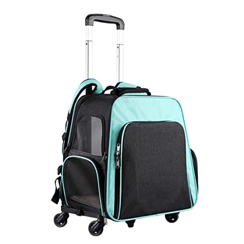 Erweiterbarer Haustier-/Katzen-Rucksack mit Rädern, faltbarer Haustier-Reiserucksack, atmungsaktiv, Hunde-Kinderwagen, Haustier-Reisetasche Erweiterbarer Haustier-/Katzen-Rucksack mit Rädern, faltbarer Haustier-Reiserucksack, atmungsaktiv, Hunde-Kinderwagen, Haustier-Reisetasche von CraftNestUK