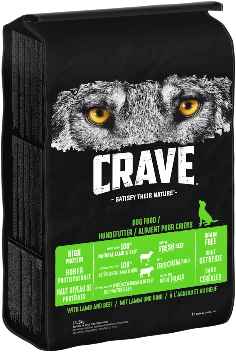 CRAVE Adult Lamm & Rind Hundetrockenfutter von Crave