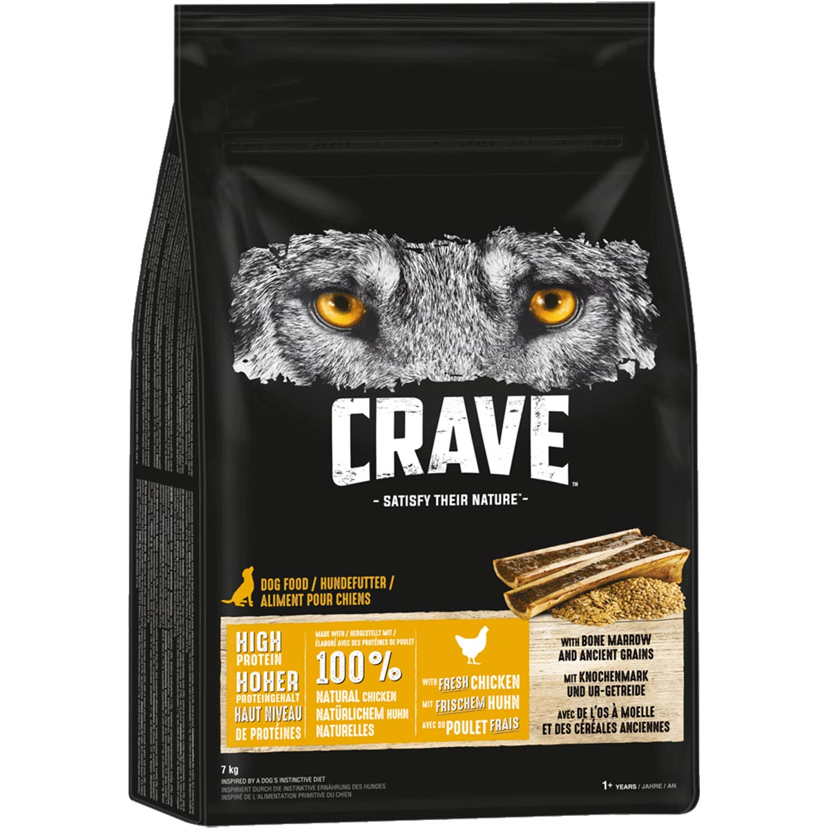 CRAVE Huhn mit Knochenmark und Urgetreide 2x7kg von Crave